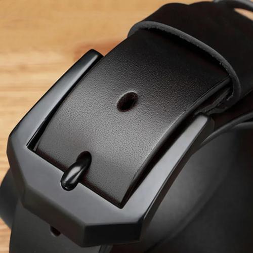 Black Mens Versatile Casual Business Denim Belt